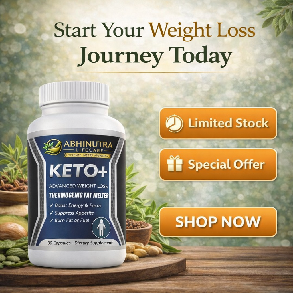 KETO+ Advanced Weight Loss Capsules | Thermogenic Fat Burner | Energy & Appetite Control
