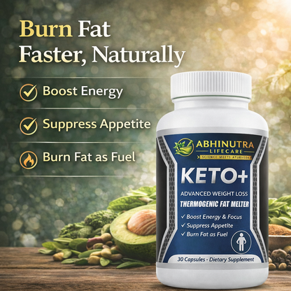 KETO+ Advanced Weight Loss Capsules | Thermogenic Fat Burner | Energy & Appetite Control