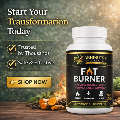 🔥 FAT BURNER – Natural Thermogenic Weight Loss Capsules | Boost Energy & Burn Stubborn Fat
