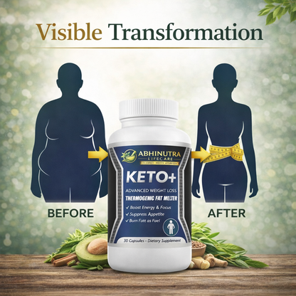 KETO+ Advanced Weight Loss Capsules | Thermogenic Fat Burner | Energy & Appetite Control